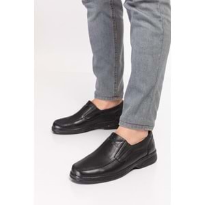 Dia 101 Tam Ortopedik İçi Dışı Hakiki Deri Diyabetik Erkek Şeker Ayakkabısı - 101 - Siyah - 39