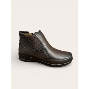 Kristal Dr.280 Tam Ortopedik Hakiki Deri Sıcak Astar Kadın Bot - Kahverengi - 38