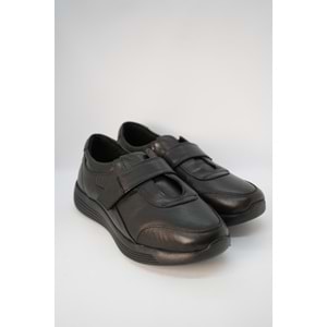 Forex Tam Ortopedik İçi Dışı Hakiki Deri Hafif Kadın Ayakkabı - Siyah - 40