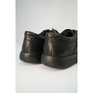 Forex Tam Ortopedik İçi Dışı Hakiki Deri Hafif Kadın Ayakkabı - Siyah - 40