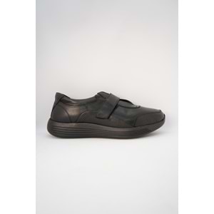 Forex Tam Ortopedik İçi Dışı Hakiki Deri Hafif Kadın Ayakkabı - Siyah - 40