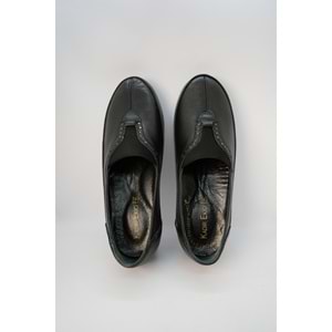 Kristal Mr.07 Tam Ortopedik İçi Dışı Hakiki Deri Kadın Ayakkabı - Siyah - 40