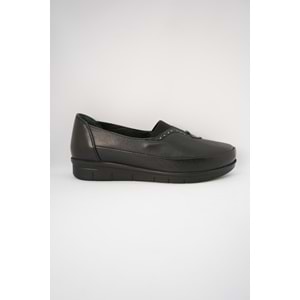 Kristal Mr.07 Tam Ortopedik İçi Dışı Hakiki Deri Kadın Ayakkabı - Siyah - 40