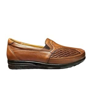 Kristal Mr.08 Tam Ortopedik İçi Dışı Hakiki Deri Kemik Çıkıntısı İçin Kadın Ayakkabı - Taba - 36