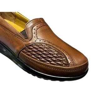 Kristal Mr.08 Tam Ortopedik İçi Dışı Hakiki Deri Kemik Çıkıntısı İçin Kadın Ayakkabı - Taba - 36