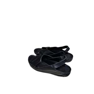 Hakiki Deri Kadın Sandalet Kr.04 - Siyah - 39