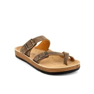 Muya Anny Parmak Arası Kadın Terlik - Vizon - 40