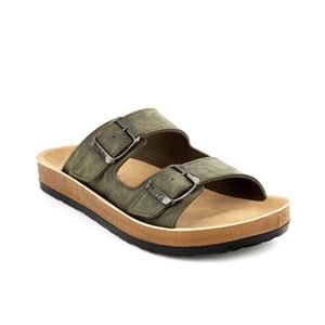 Muya Yuna Anatomik Kadın Terlik - Haki - 40