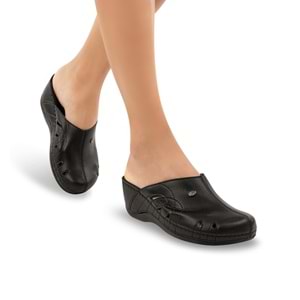 Muya Gola Anatomik Tabanlı Önü Kapalı Terlik - Siyah - 36