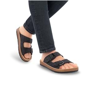 Muya Allen Anatomik Tabanlı Erkek Terlik - Siyah - 40