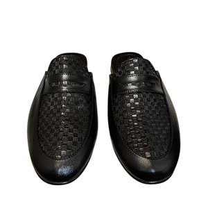 Kristal Hkn.03 Misafir Ev Çeyiz Ve Damat Terliği - Siyah - 45