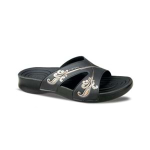 Ceyo 3400-20 Tam Ortopedik Sudan Etkilenmez Kadın Terlik - Siyah - 36