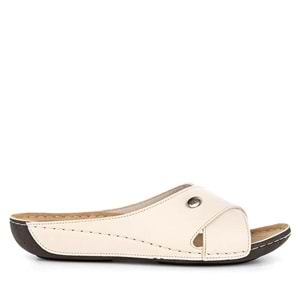 Muya Yara Tam Ortopedik Kadın Terlik - Bej - 36