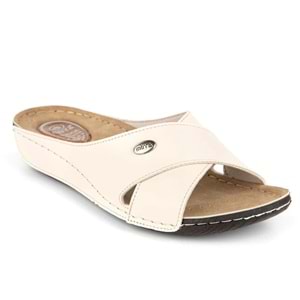 Muya Yara Tam Ortopedik Kadın Terlik - Bej - 36