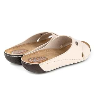 Muya Yara Tam Ortopedik Kadın Terlik - Bej - 36