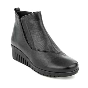 Muya Avior Ortopedik 6 Noktalı Iç Taban Hakiki Deri Kadın Bot - Siyah - 36