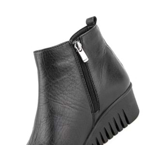 Muya Avior Ortopedik 6 Noktalı Iç Taban Hakiki Deri Kadın Bot - Siyah - 36