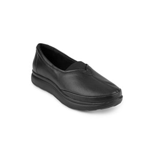 Muya Pothvat 6 Nokta Ortopedik Taban Topuk Dikeni Hakiki Deri Kadın Bot - Siyah - 40