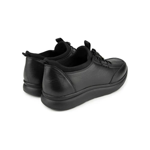 Muya Pukavy 6 Nokta Anatomik Taban Topuk Dikeni Hakiki Deri Kadın Bot - Siyah - 40