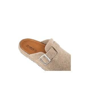 Muya Ranta Ortopedik Taban Kışlık Erkek Ev Terliği - Bej - 40