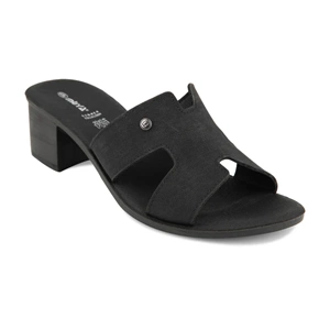 Muya İliyonse Tam Ortopedik Ökceli Kadın Terlik - Siyah - 40