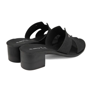 Muya İliyonse Tam Ortopedik Ökceli Kadın Terlik - Siyah - 40