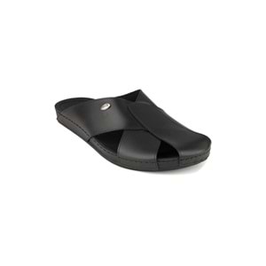 Muya İawn Tam Ortopedik Burnu Kapalı Erkek Terlik - Siyah - 40
