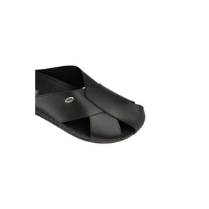 Muya İawn Tam Ortopedik Burnu Kapalı Erkek Terlik - Siyah - 40