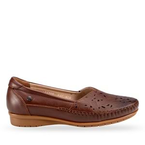 Forelli Panny Tam Ortopedik İçi Dışı Hakiki Deri Yazlık Ayakkabı - Forelli - Panny - Taba - 40