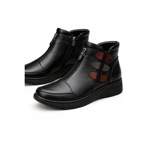 Kristal Dr.291 Tam Ortopedik İçi Sıcak Astar Dışı Komple Deri Kadın Bot - Kristal - Dr.291 - Siyah - 40