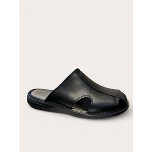 kristal kr.340 tam ortopedik deri kapalı terlik - Kristal - Kr.340 - Siyah - 40