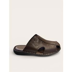 kristal kr.340 tam ortopedik deri kapalı terlik - Kristal - Kr.340 - Kahverengi - 40