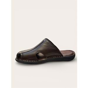 kristal kr.340 tam ortopedik deri kapalı terlik - Kristal - Kr.340 - Kahverengi - 40