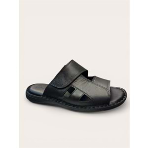 Kristal Kr.336 Tam Ortopedik Cırtlı Erkek Terlik - Kristal - Kr.336 - Siyah - 41