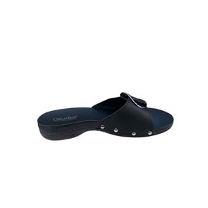 Carla Verde Tam Ortopedik Tokalı Kadın Terlik - Carla Verde - MN0105.50 - Siyah - 40