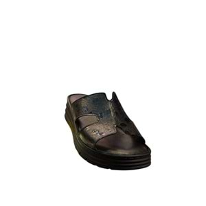 Kristal İrm.130 Tam Ortopedik İçi Dışı Deri Kadın Şık Terlik - Kristal - İrm.130 - Siyah - 36