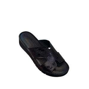 Kristal İrm.130 Tam Ortopedik İçi Dışı Deri Kadın Şık Terlik - Kristal - İrm.130 - Siyah - 36