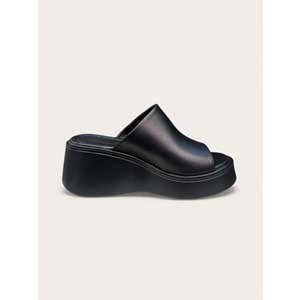 Kristal Bel.1700 Hakiki Deri Kadın Terlik - Kristal - Bel.1700 - Siyah - 40