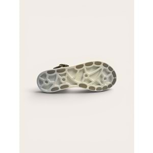 Kristal E.J-9006-1 Tam Ortopedik Önü Kapalı Plaj Sandaleti - Kristal - En.J-9006-1 - Vizon - 40