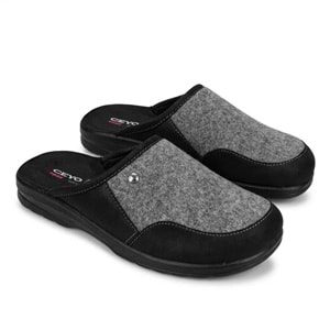 Ceyo 9955-11 Tam Ortopedik Erkek Kışlık Ev Terliği - Gri - 42