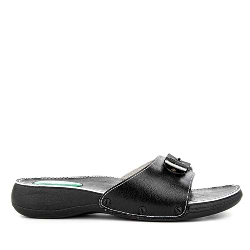 Muya Phare Klasik Anatomik Taban Jel Destekli Kadın Terlik - Siyah - 35