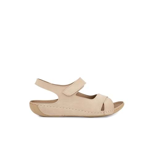 Muya Capella Anatomik Taban Jel Destekli Hafif Kadın Sandalet - Vizon - 40