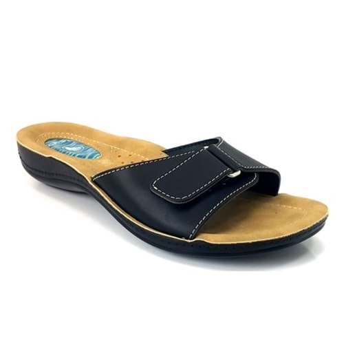 Ceyo 9808-15 Tam Ortopedik Jel Destekli Topuk Dikeni İçin Kadın Terlik - Siyah - 35