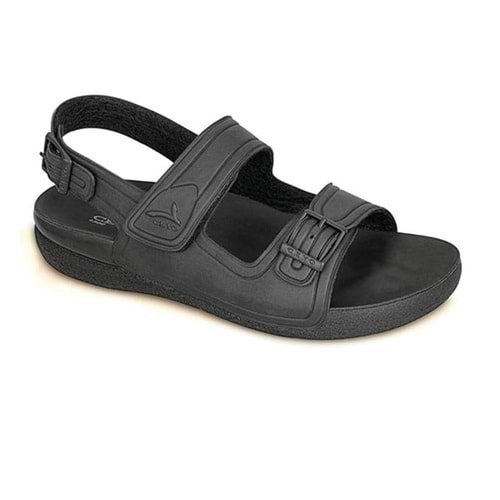 Ceyo 1300-4 Tam Ortopedik Unisex Sandalet - Siyah - 35