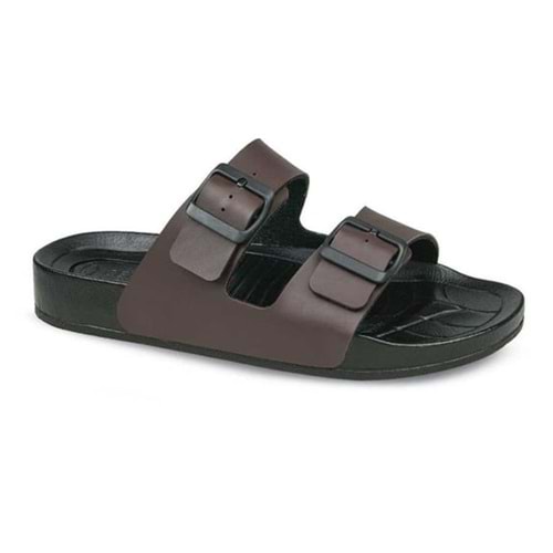 Ceyo Bermuda-M2 Tam Ortopedik Erkek Terlik - Kahverengi - 43