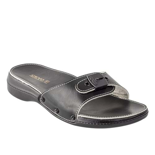 Ceyo 6500 Klasik Tam OrtopediK Kadın Terlik - Siyah - 35