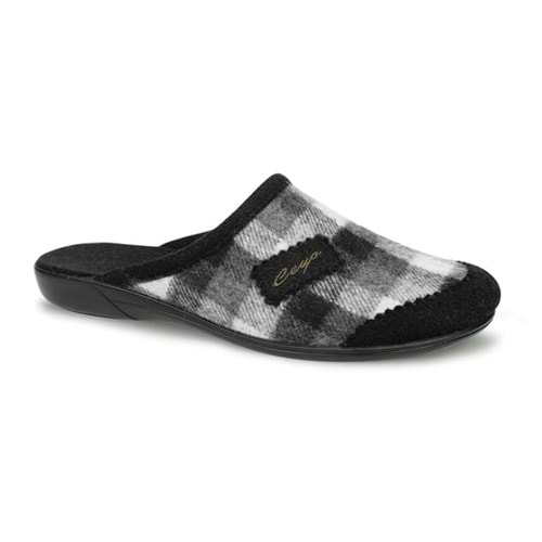 Ceyo 9866-20 Tam Ortopedik Ses Yapmaz Kadın Ev Terliği - Siyah - 38