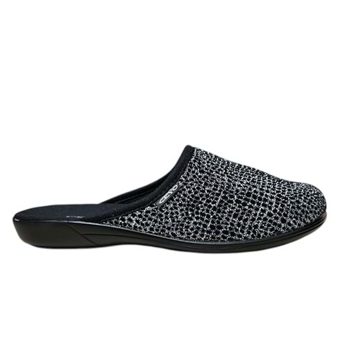 Ceyo 9866-40 Tam Ortopedik Ses Yapmaz Kadın Ev Terliği - Gümüş - 39