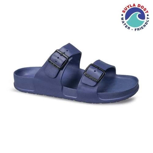 Ceyo Aquaflex-M Tam Ortopedik Çift Bantlı Erkek Terlik - lacivert - 41