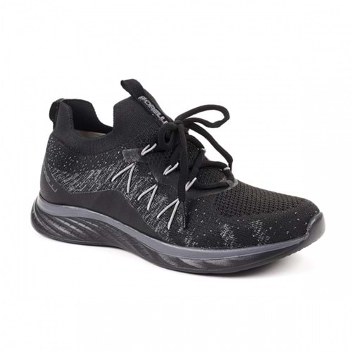 Forelli NIL-G Comfort Tam Ortopedik Kadın Spor Ayakkabı - Siyah - 40